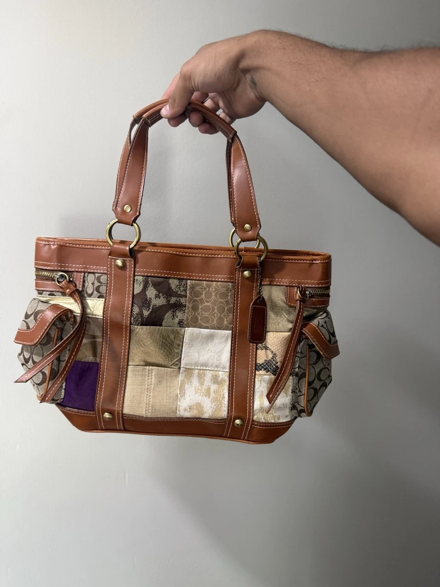 Coach Patchwork Tote Exterior Bags & Handbags for Women for sale