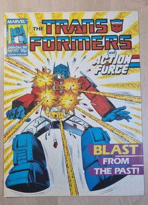 Transformers and Action Force Issue 197 UK December 1988 Marvel Comics Sleeved