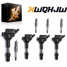 Set of 4 Ignition UF816 Coils and Iridium Spark Plugs FIT Kia and Hyundai