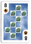 Vintage 1999 Bicycle Pokemon Poker Card - Bulbasaur - 8 of Clubs