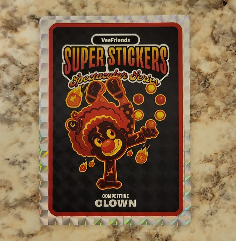 VeeFriends Super Stickers Spectacular Series Competitive Clown Sticker 2026