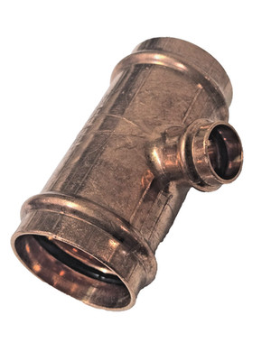 Apollo 10077756, Apollopress copper reducer tee, 2'' x 2'' x 3/4''