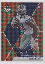 2020 Panini Mosaic Rookies Reactive Green Mosaic Prizm CeeDee Lamb #207 0u9f