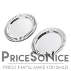 ANNA New York Striations Coasters Stainless Steel, Set of 4 MSRP $79