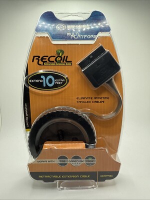 10 FT Recoil Controller Extension Cable for PS2  W/Gamecube, Xbox adapter 
