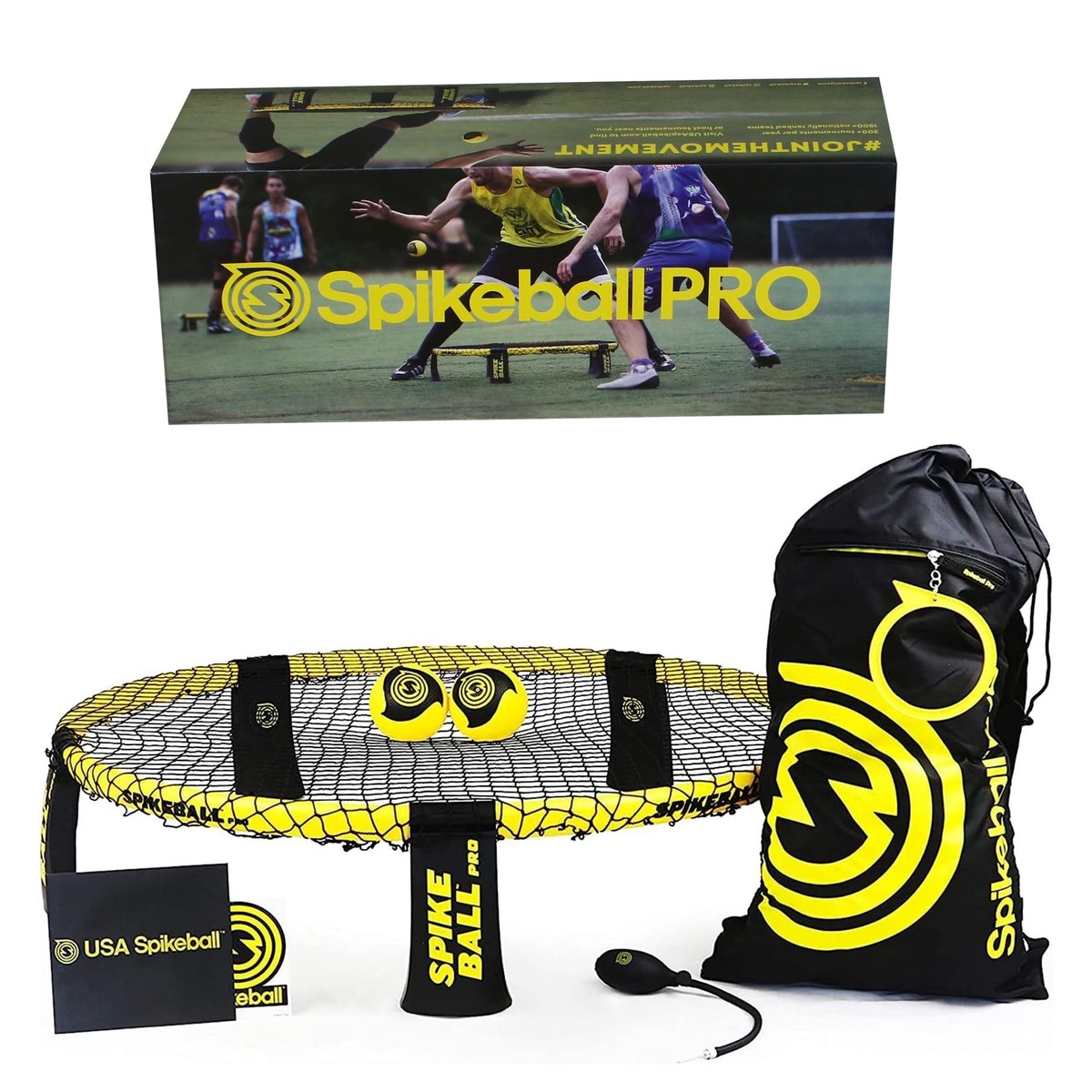 Spikeball スパイクボールセット 公園　外遊び Spikeball Pro Set Competitive Outdoor Game with 2 Balls Pump