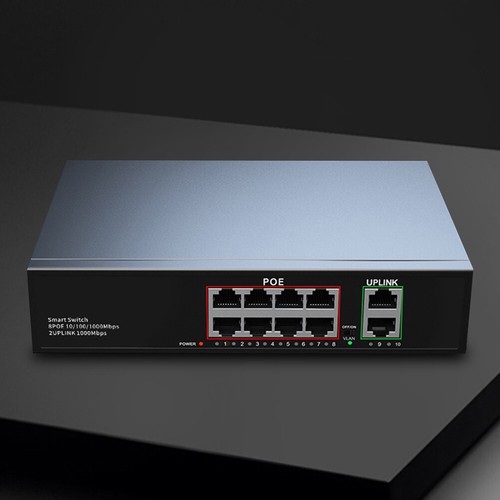 4/8 Port Gigabit POE Switch Compatible with 10/100/1000Mbps Extend To 250 Meters - Bild 3 von 18