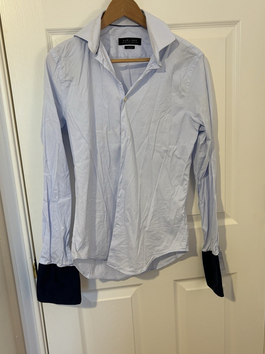 Zara Man Dress Shirt Slim Fit Size Small