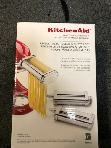 Kitchenaid Ksmpra 3 Piece Pasta Roller Cutter Attachment Set For