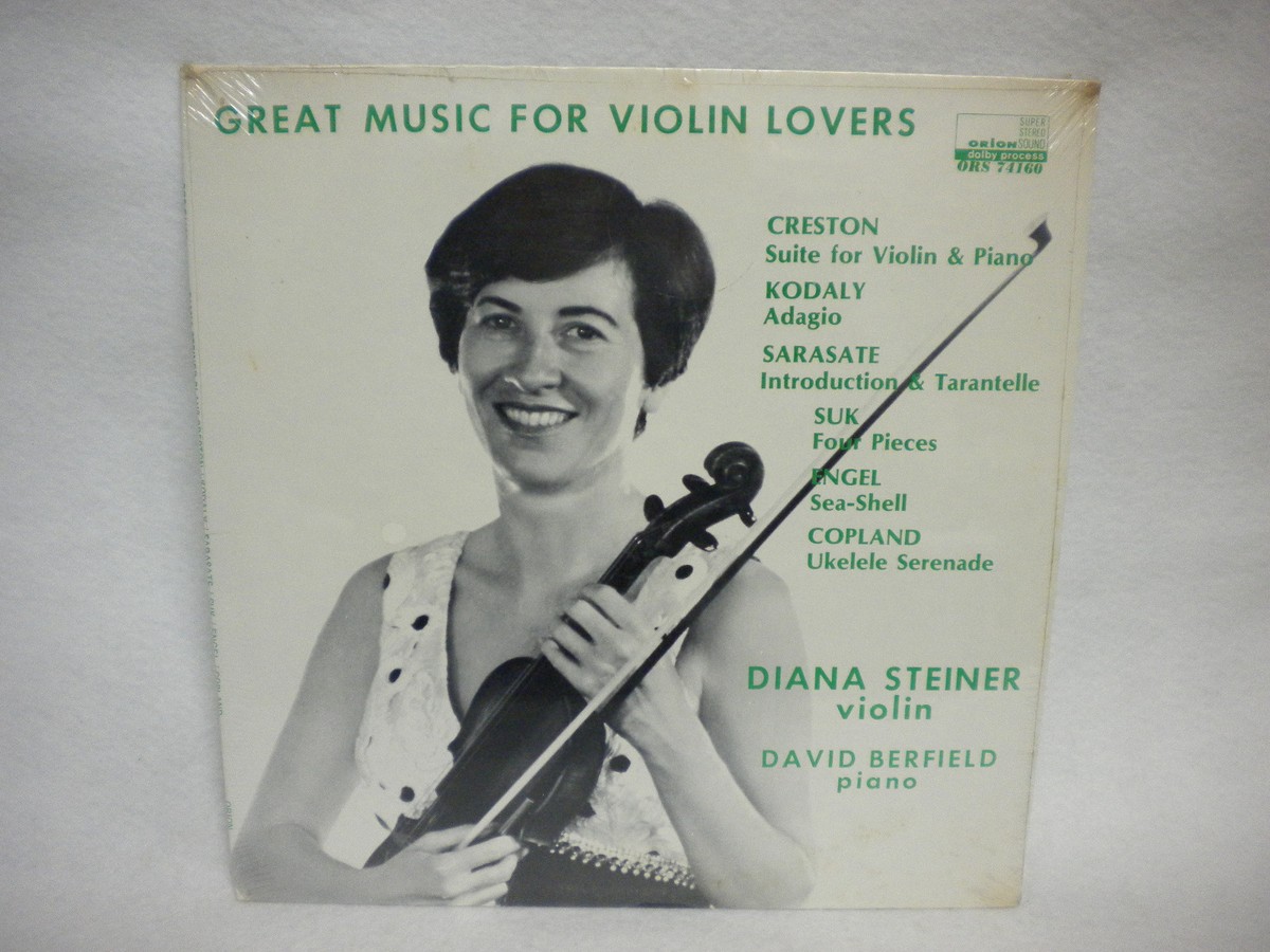 米LP Diana Steiner, David Berfield Fantaisie: Violin Fantaisies On Great Operas ORS78313 ORION /00260 DIANA STEINER DAVID BERFIELD FOR VIOLIN LOVERS SEALED 33 RPM