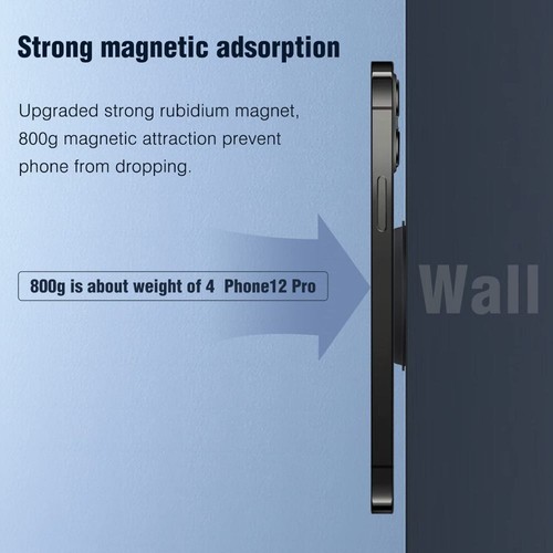 Sticker Stand Magnetic Ring Holder for iPhone 14 13 12/MagSafe - Photo 7 sur 16