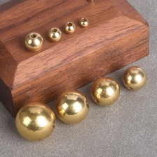 Round 4mm 5mm 6mm 8mm 10mm 12mm 14mm 16mm Brass Metal Light Gold Loose Beads Lot