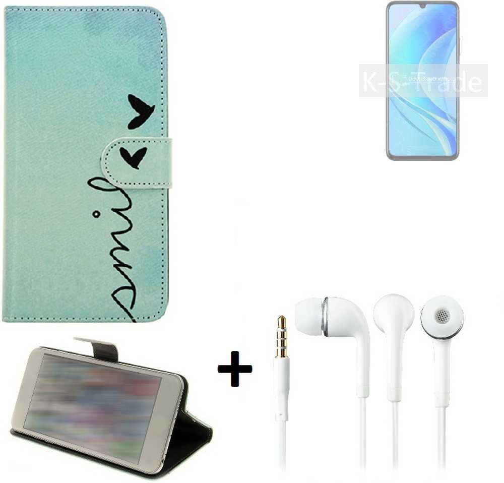 360° wallet case for Huawei nova Y70 Plus earphones protective