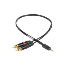 Sescom 18" Stereo Rca To 3.5mm Trrs Plug Line To Mic Level Summing Cable