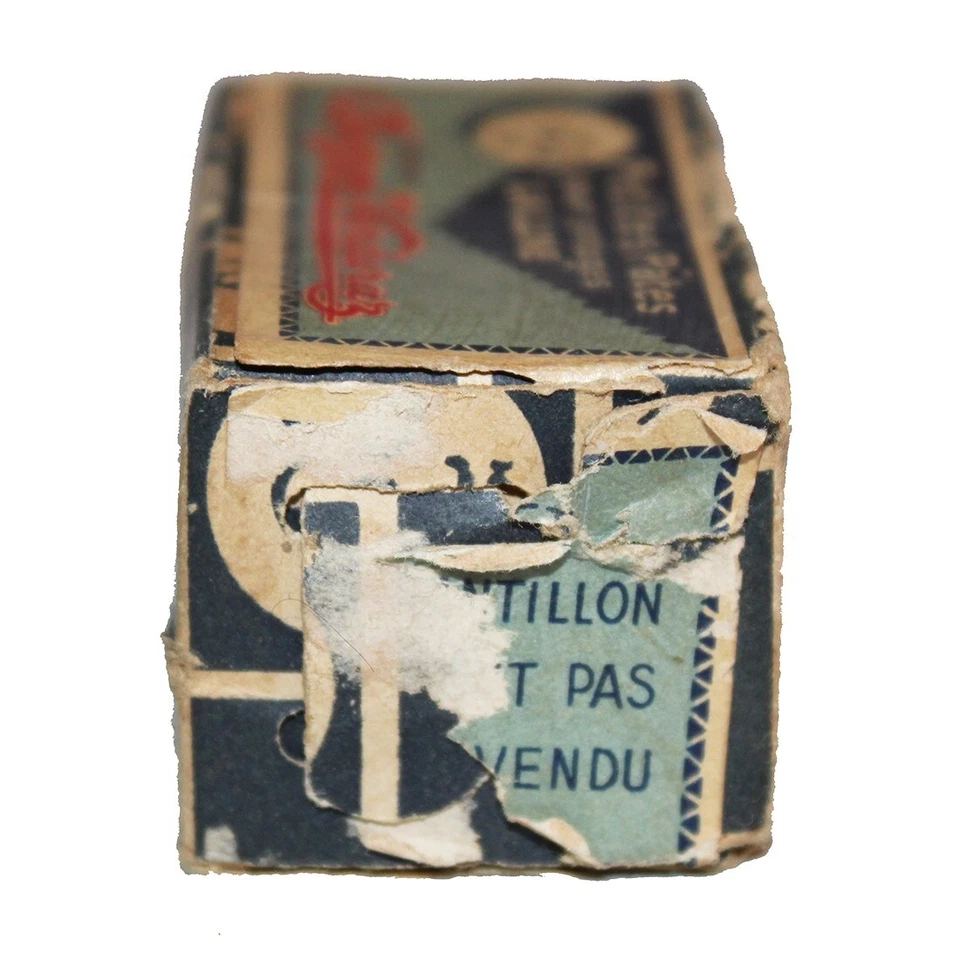 Ancienne boîte / échantillon / Petites Pâtes pour potages La Lune / 1/4 pleine - Photo 3/4