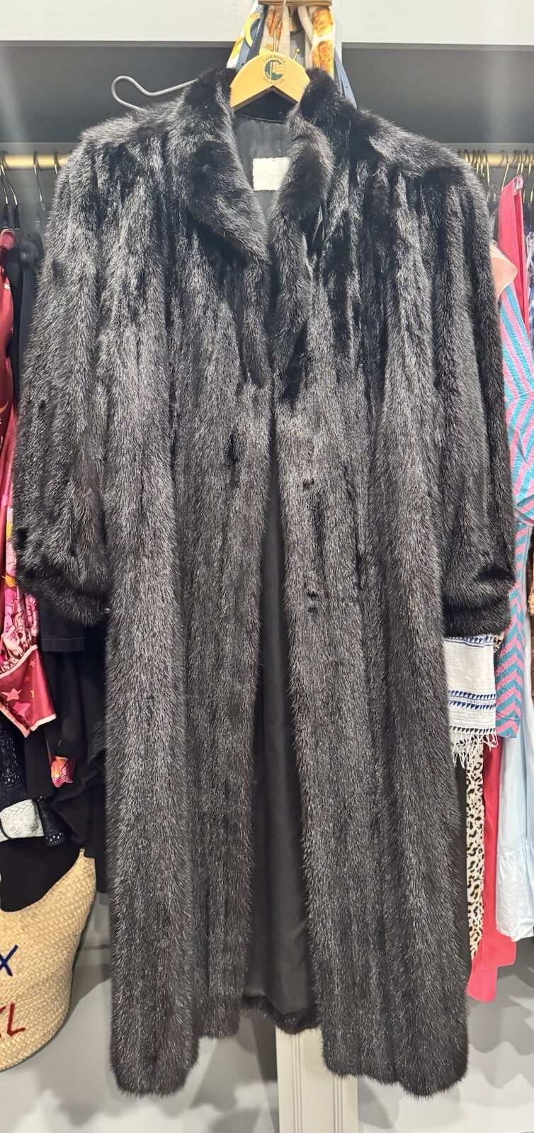 Bruno Furs Chocolate Mink Coat Full Length Size 2-4 Reading MA