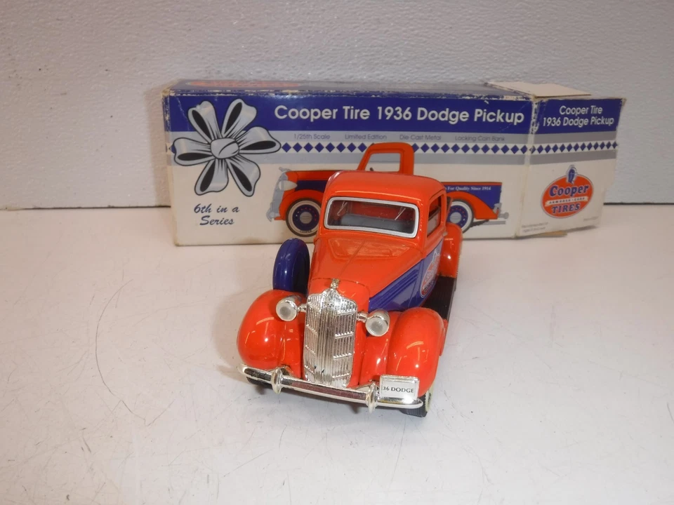 Vintage Copper Tire 1936 Dodge Truck Die Cast Coin Bank Limited Edition - Image 4 of 4