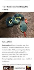 ty beanie baby hissy the snake