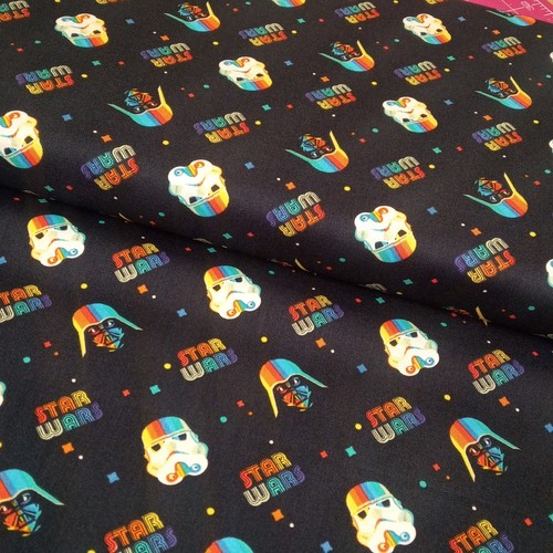 25 Star Wars Cotton Fabrics Darth Vader Mandalorian Baby Yoda PER METRE - Picture 14 of 178