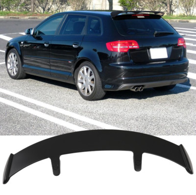 For 06-13 AUDI A3 8P S3 51'' Matte Black Rear Trunk Roof Window Spoiler Lip Wing