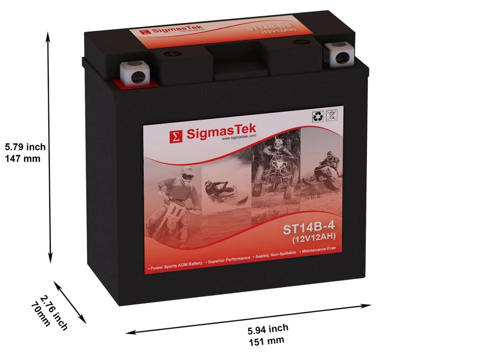 Yamaha 1000CC FZS1000 FZ1, 2001-2005 Motorcycle Battery (Replacement) Foto 2 de 3