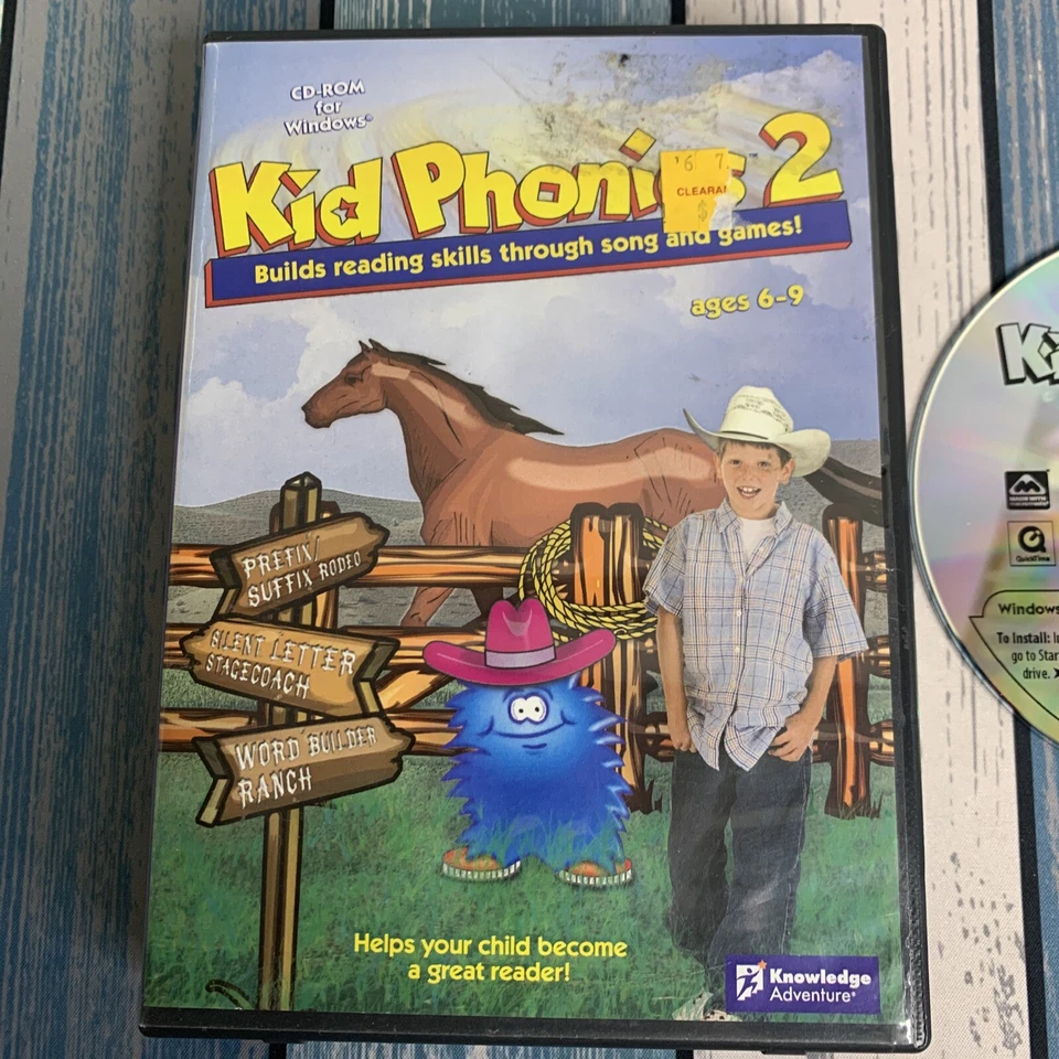 Kids Phonics 2  PC Software CD - Kids Educational Ages 6-9 Build Reading Skills - Image 2 of 4