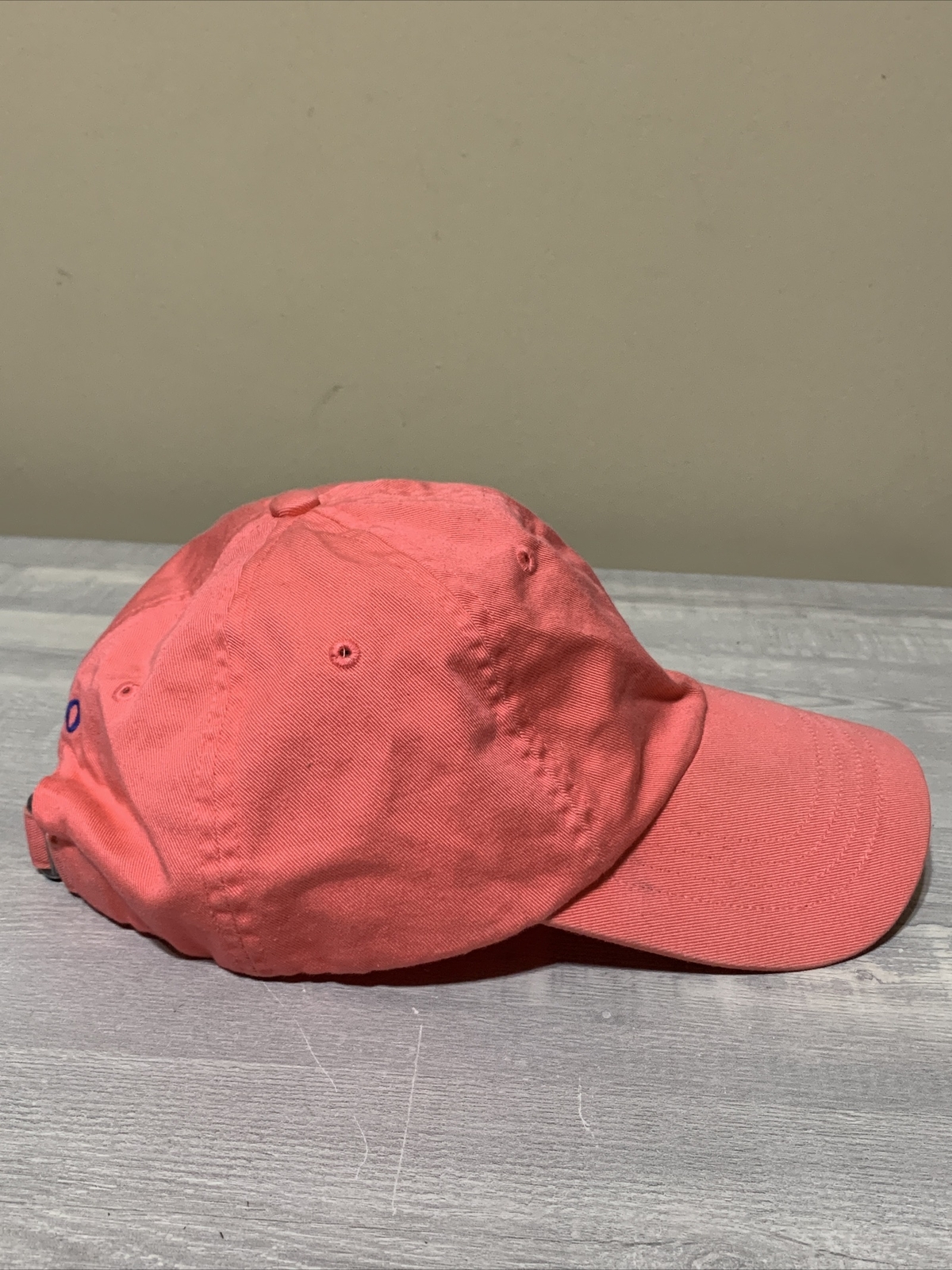 Ralph Lauren Rosa Polo Cappello Berretto Cinghia Schiena Blu Pony Casual Regolabile