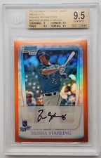 2011 Bowman Chrome Draft Orange Ref Bubba Starling Rookie Card 24/25 BGS 9.5 GEM