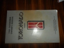 1985 85 OLDSMOBILE olds Toronado owners manual oem 