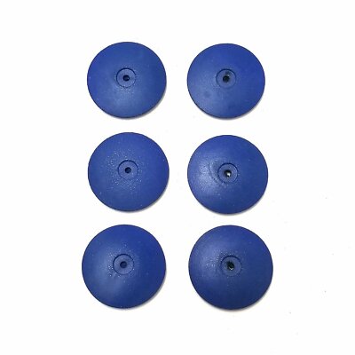 Silicone Polishing Wheels Knife Edge Blue Medium Jewelry EVE Germany 6 Pk Bit