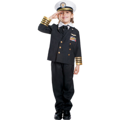 Dress Up America Kinder marineblau Admiral Kostüm - Rollenspiel Kostüm für Kinder
