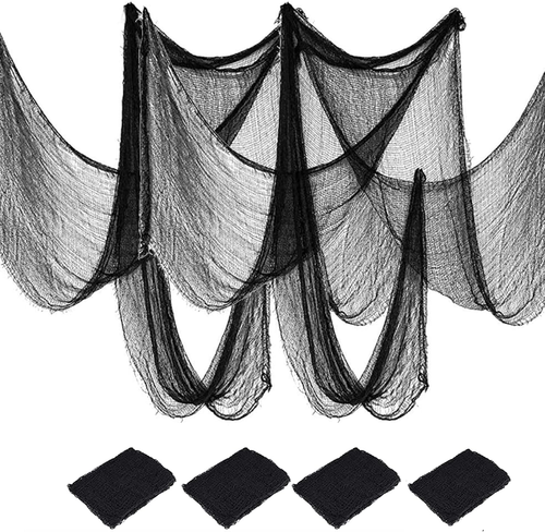 4 Pack Halloween Creepy Cloth, Scary Spooky Cloth Creepy Gauze, 30 X 72Inch