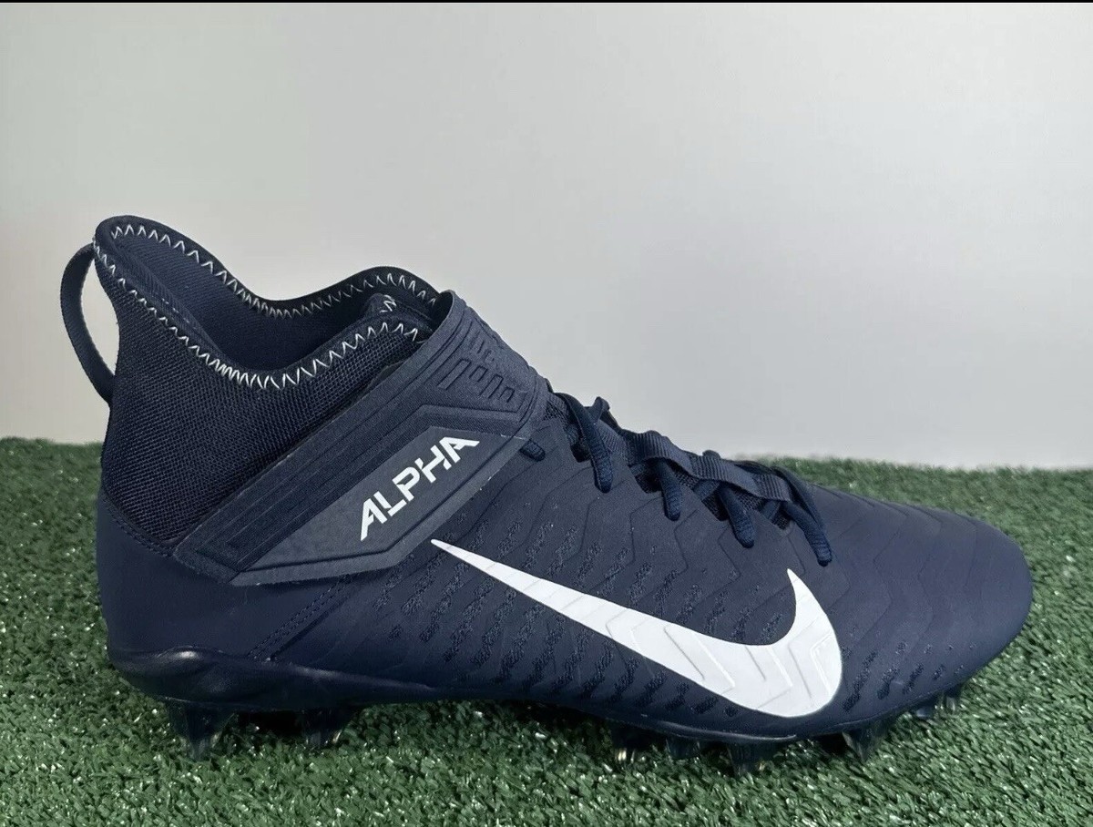 Nike Alpha Menace Pro 2 MID Football Cleats Midnight Navy BV3945-404 Men’s Sz 15 Nike Alpha Menace Pro 2 Football Cleats Navy | Mercari main image 2