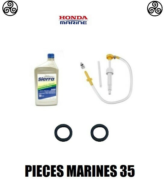 Kit vidange embase de bateau moteur Honda Sierra huile engrenage 80W90 joints 12-191833