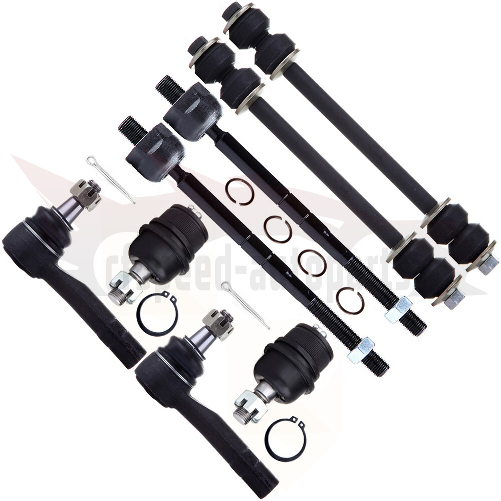 8pcs Front Lower Ball Joint Steering Sway Bar Tie Rod For 95-2001 Ford Explorer