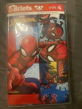 Spider Man Boys Underwear Size 4 Pack Of 5 Briefs
