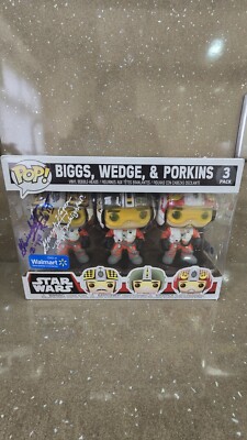 Star Wars  Funko Signed SWAU Authenticated Garrick Hagon Biggs Rare!