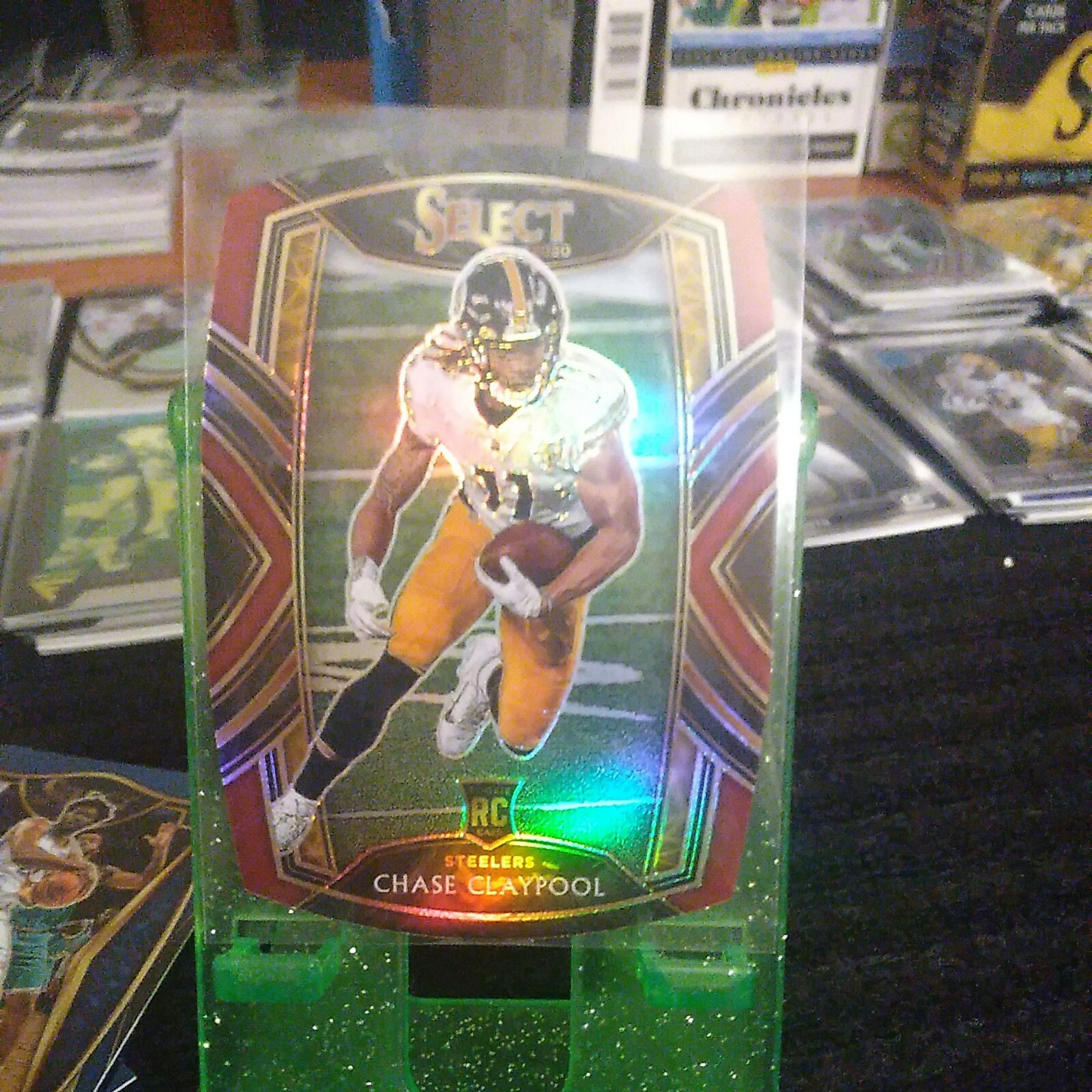 2020 Panini Select Club Level Maroon Prizm Die-Cut Chase Claypool #70 Rookie