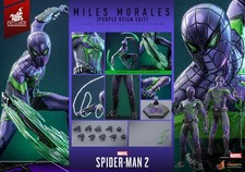 Ready ShipNew Hot Toys VGM68 Spider-man 2 1/6 Miles Morales (Purple Reign Suit)