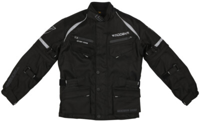Modeka Tourex II Kids Size 128 Waterproof Black Motorcycle Jacket