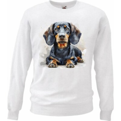 Sweatshirt Sweater Dackel Dachshund Teckel Jagdhund Jagt Dackelwelpe Dack 402882