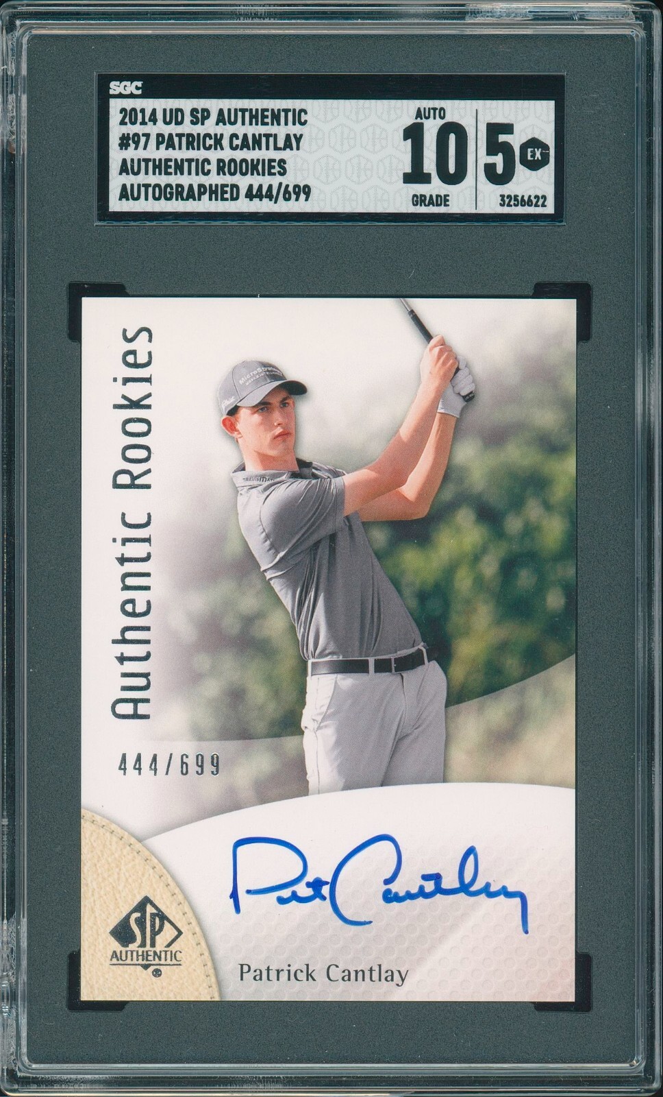 2014 Upper Deck SP Authentic Patrick Cantlay Authentic Rookies RC Auto SGC 10/5