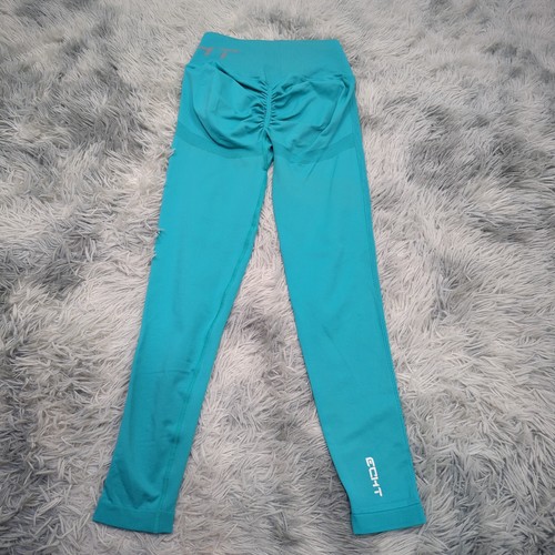 ECHT Scrunch Bum Leggings Womens M Teal Green Workout Gym Training Athleisure - Picture 3 of 13