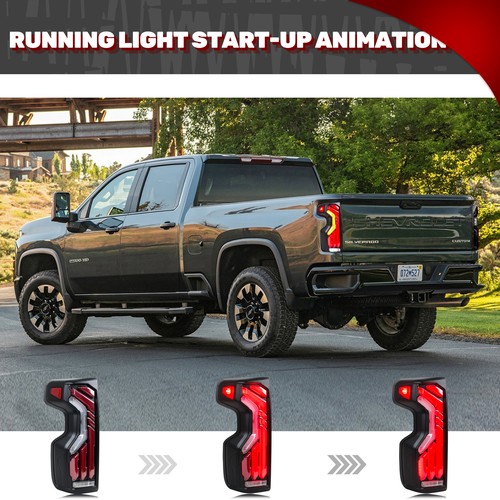 LED Tail Lights for Chevrolet Silverado Chevy 1500 2019-2025 Rear Lamps Assembly - Picture 4 of 5