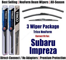 3-Pack Wipers Front & Rear NeoForm fit 1993-2001 Subaru Impreza 16210/180/30150