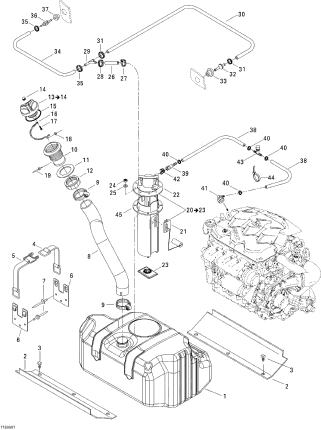RXT'05 OEM (Fuel-System) FUEL PUMP MODULE ASS'Y. Used [S8558 RXT'05 OEM (Fuel-System) FUEL PUMP MODULE ASS'Y. Used [S8558