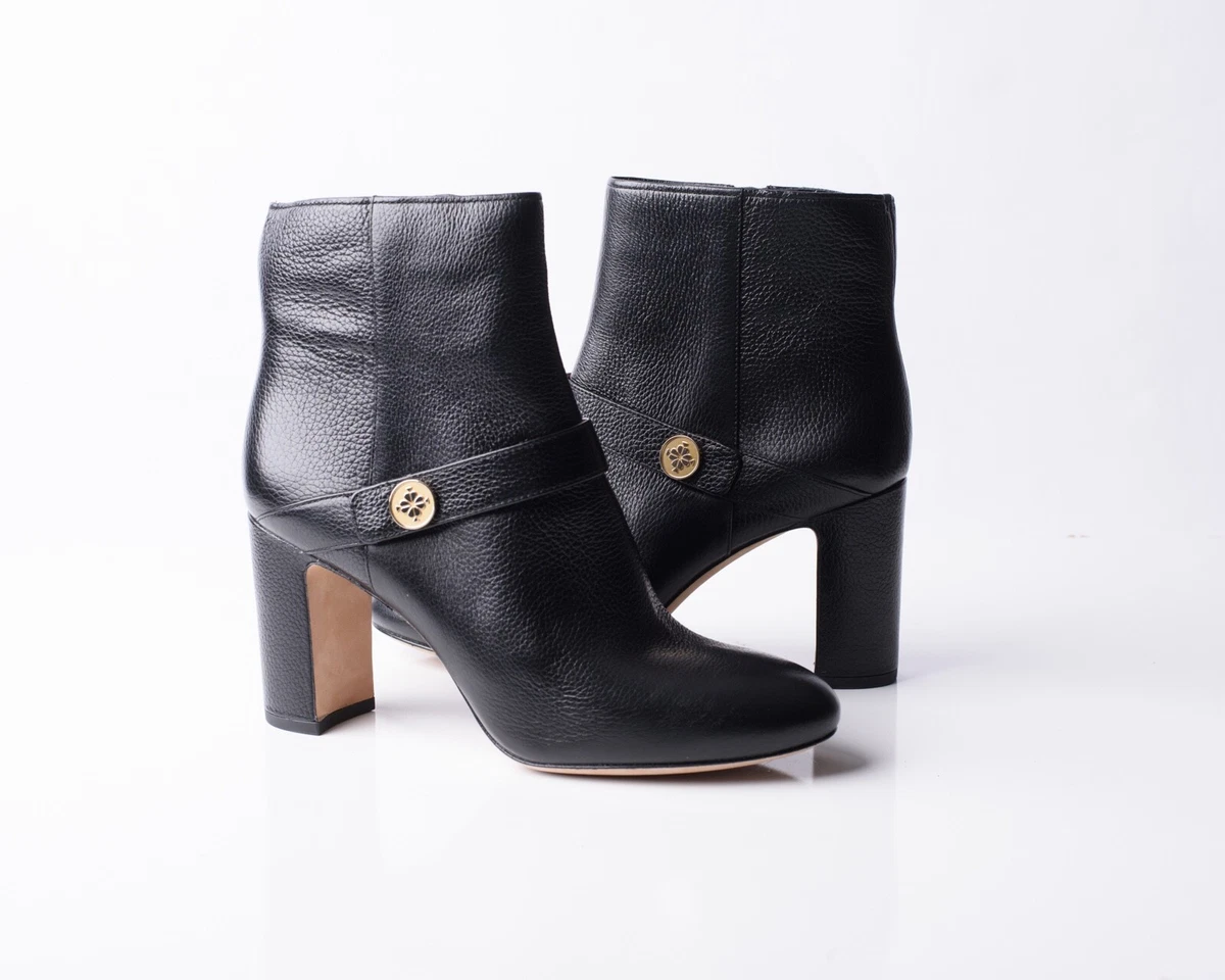 Kate Spade Tilda Womens Black Leather Heeled Ankle Booties Boots Sz 7.5 |  eBay