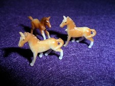 3 Plastic Miniature Horse set - Hong Kong - Vintage