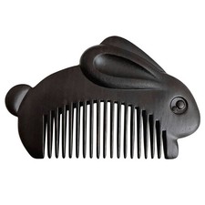 Wooden Comb Adorable Portable Small Bunny Anti-static Comb Women Accessories