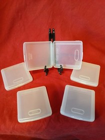 OEM SEGA Game Gear Plastic Storage Cases - Lot of 5 - Gamegear - cartridge clear